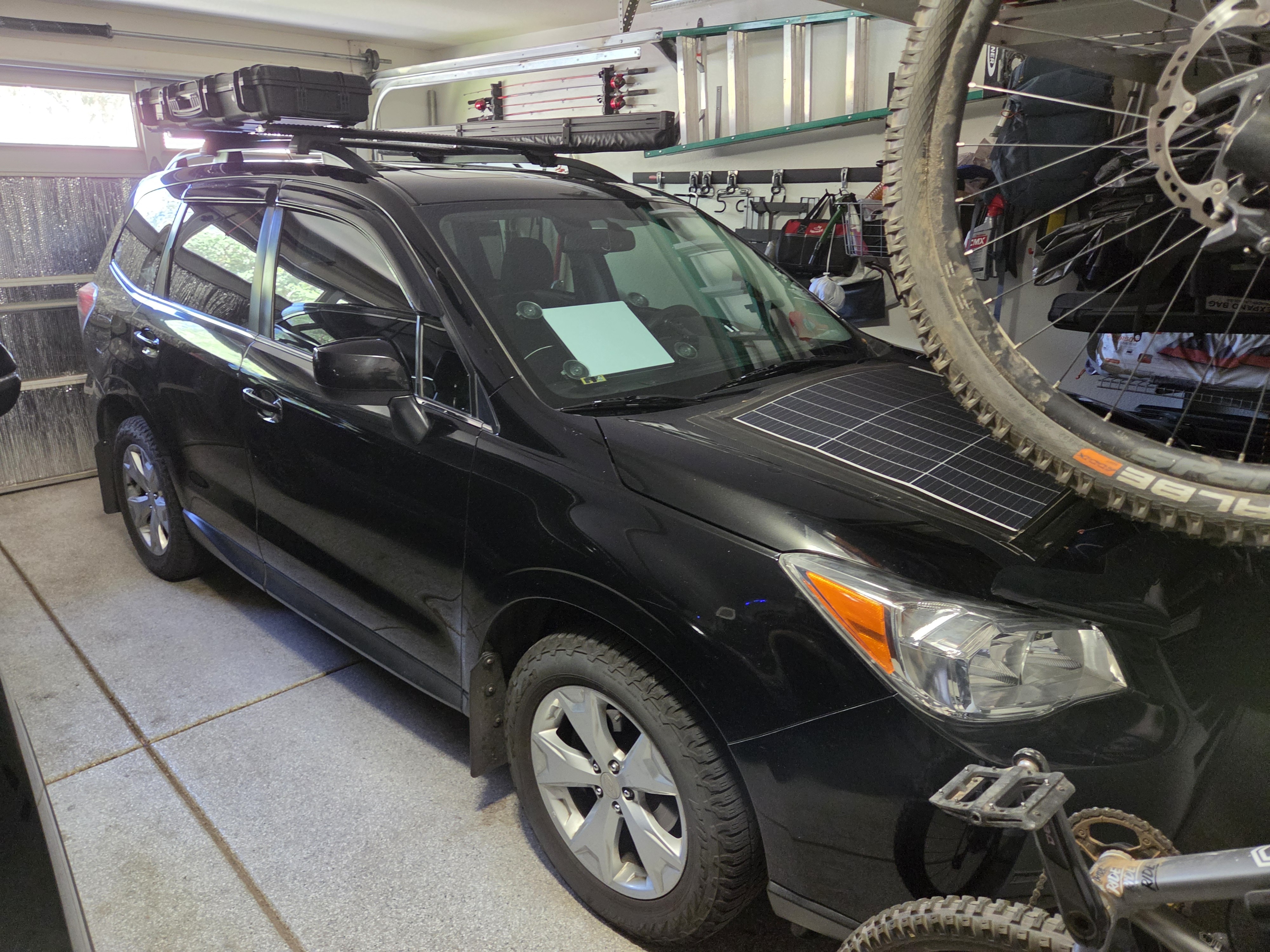 The rig: my Forester camp setup