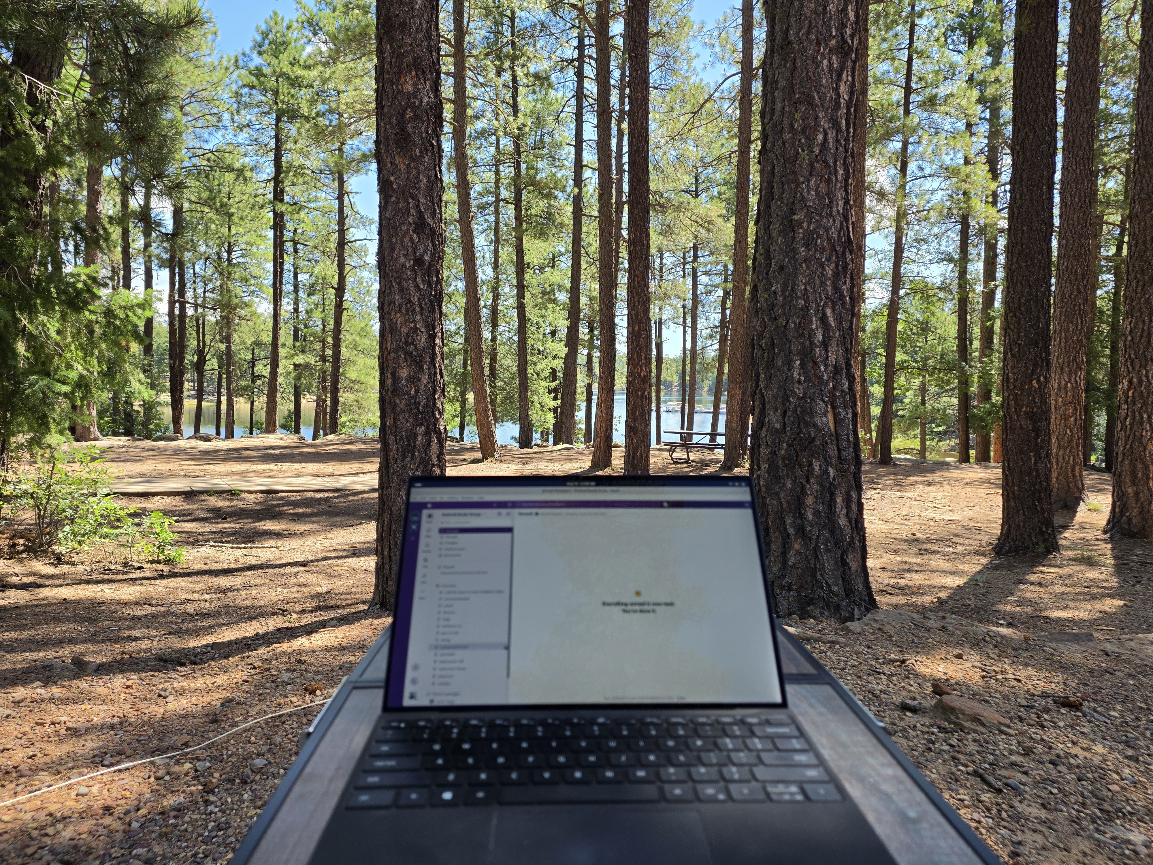 Office hours on the Rim: Woods Canyon Lake